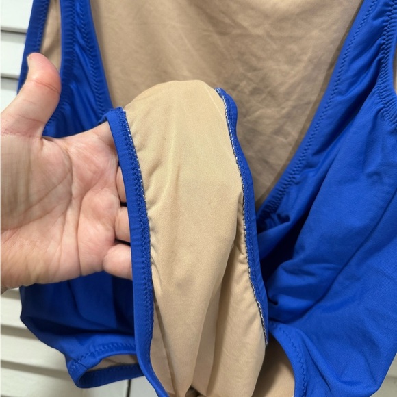 J. Crew Plunging Scoopback One-Piece Swimsuit Beach Bum - Picture 8 of 8